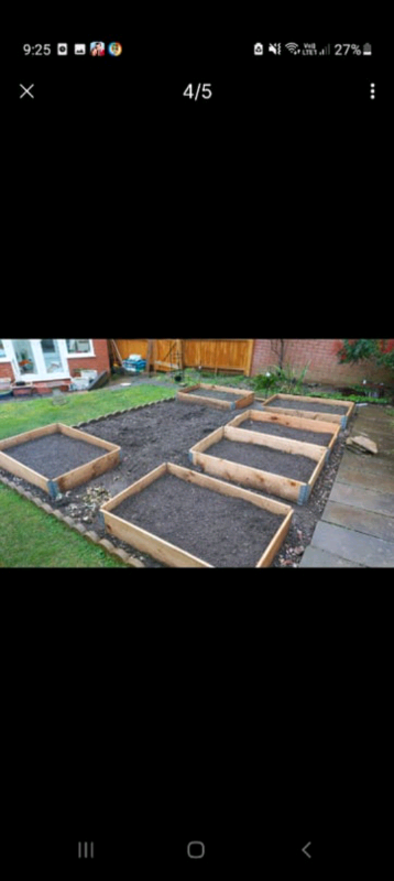 Pallet collar allotment raised flower beds 