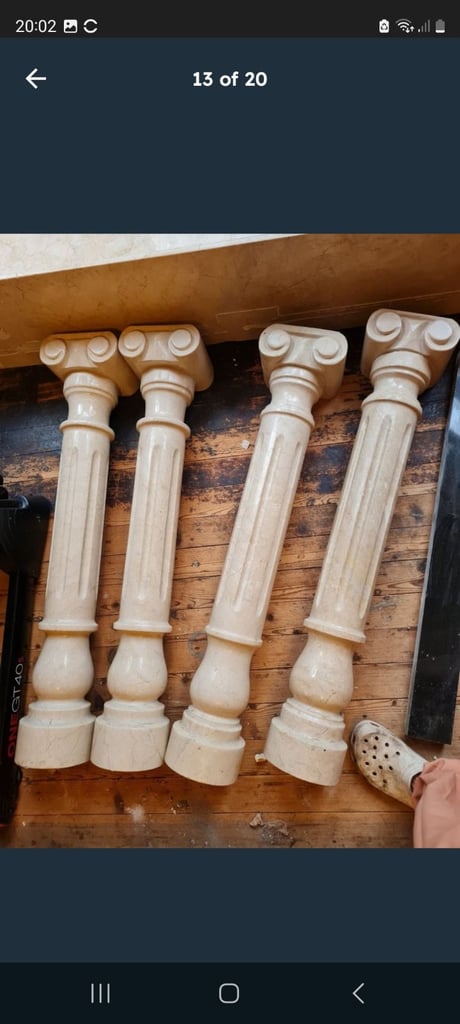 image for 4 marble decorative columns