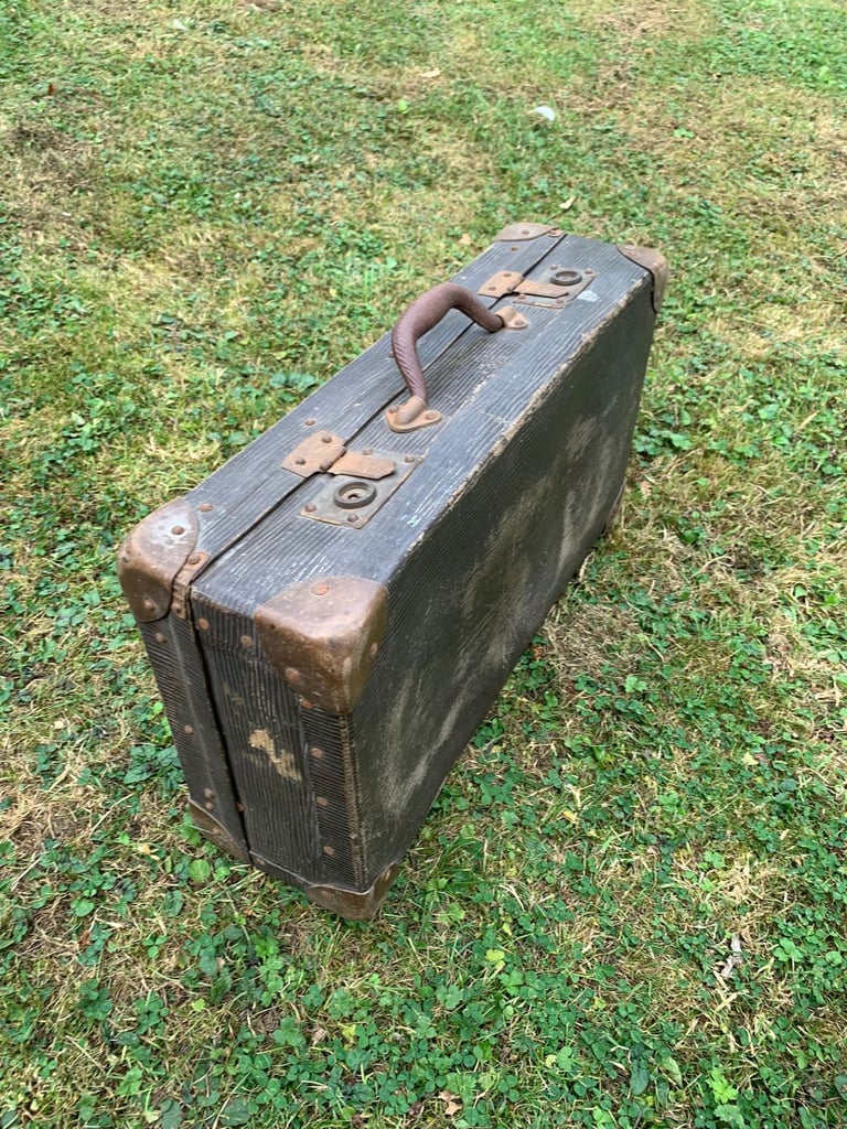 image for Vintage suitcase/document case - small