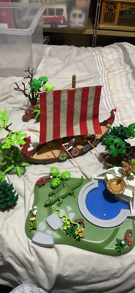 image for Playmobil Pirate Ship, Island and Extras