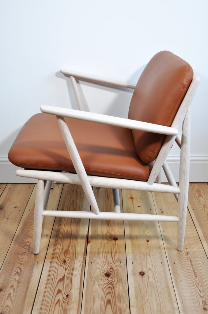 NEW Ercol Von Ash and Leather Armchair - Brand New - FREE LONDON DELIVERY