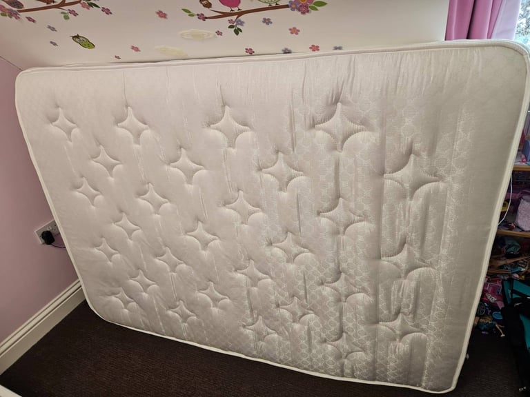 Double bed storage gas lift with mattress 