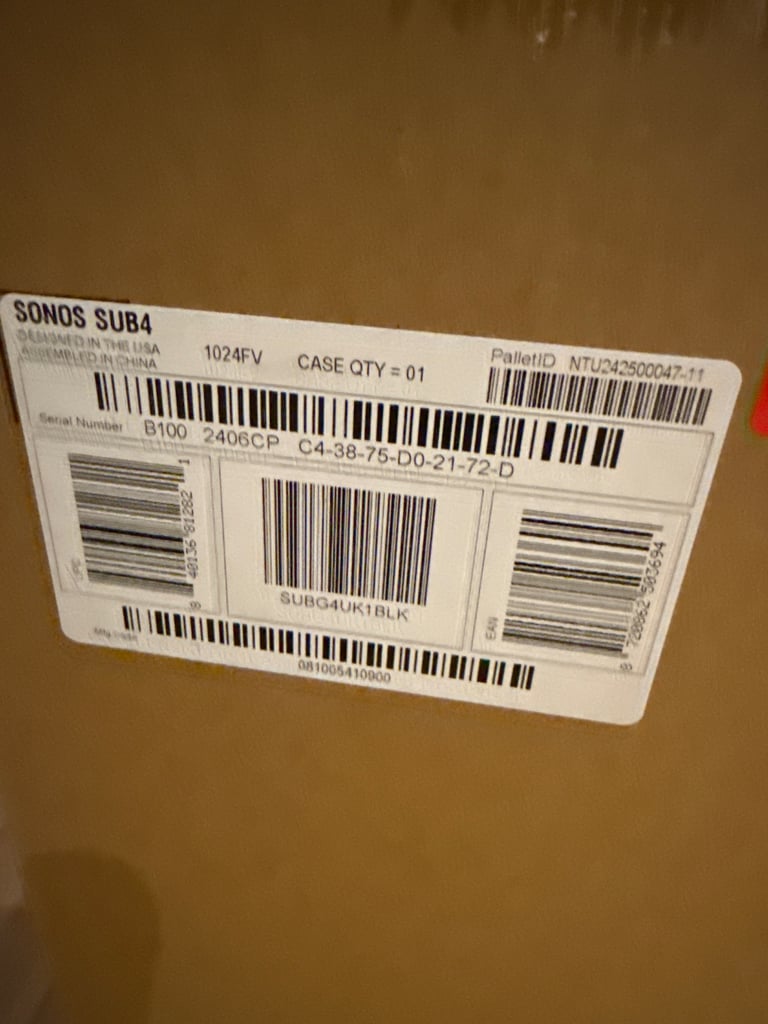 SONOS Sub Gen 4. Brand new never used.