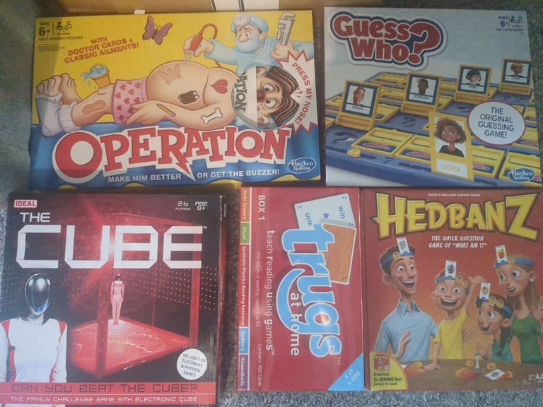 5 Board Games Operation Guess Who +++