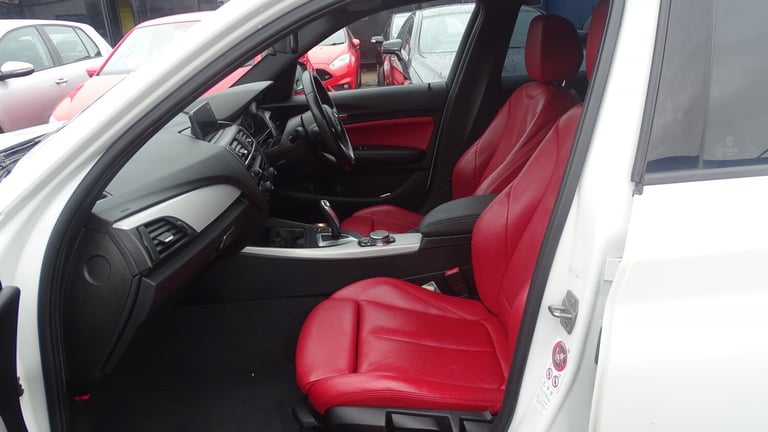 BMW 1 SERIES White Auto Petrol 2016 m sport red leather