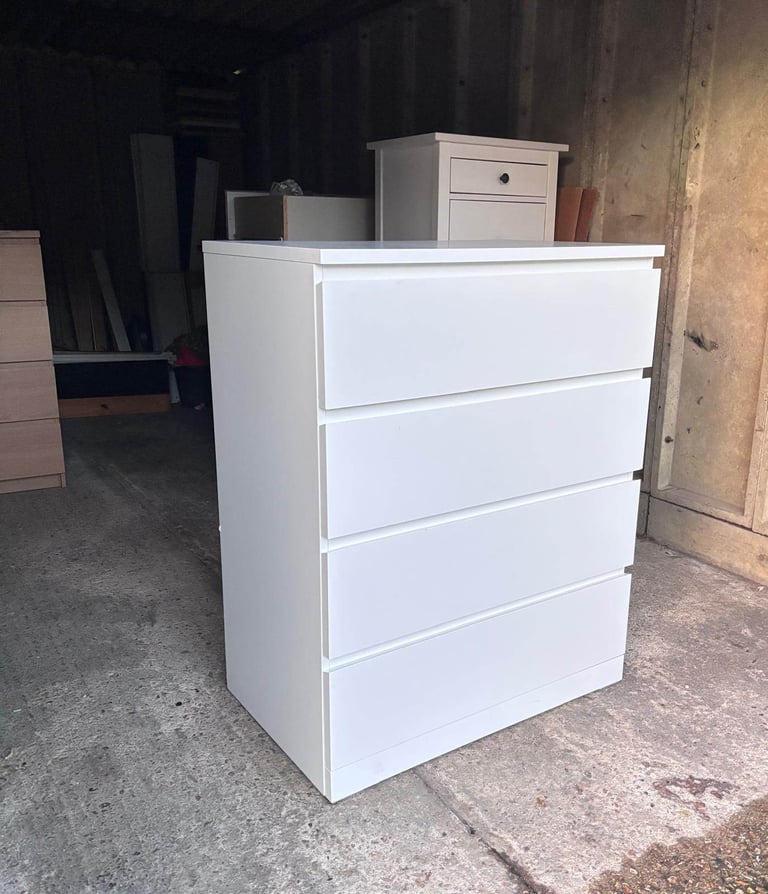 Ikea malm white chest of drawers 
