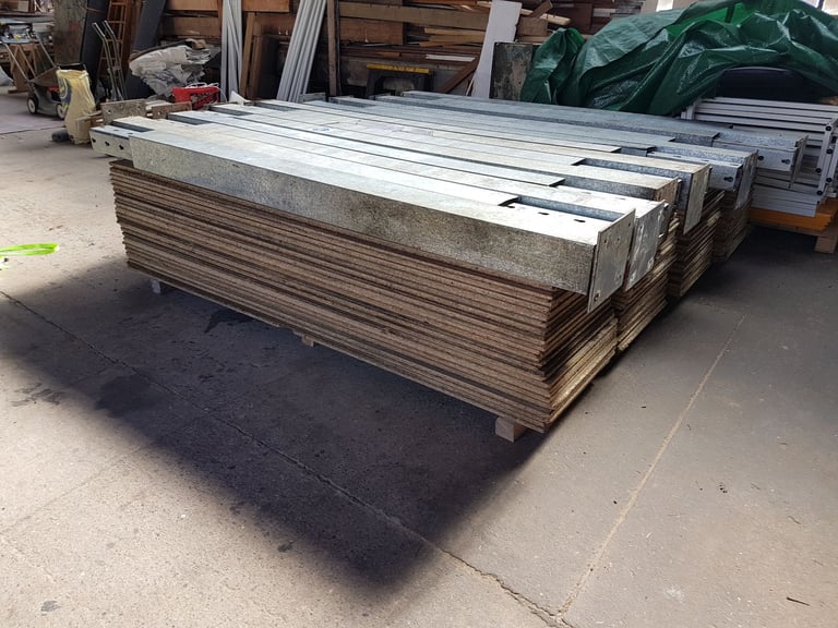 Complete Mezzanine floor package, steel staircase x 2, handrails, flooring etc