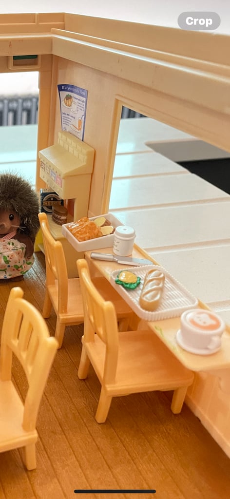 Sylvanian families vintage Blackcurrant cafe and fish and chip van immaculate 