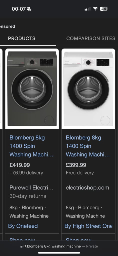 🤩SALE WEEK😂 RRP £399!! Blomberg 8kg 1400 Spin Washing Machine - Great Ratings 