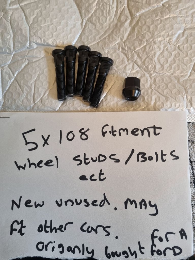 5x108 Wheel Studs x5 Ford Fitment May Fit other Cars