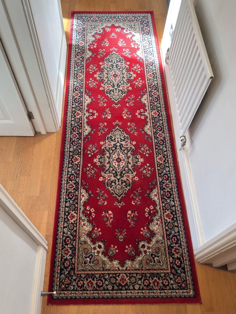Persian Style Pure Wool Runner Rug - 80 x 250 cm