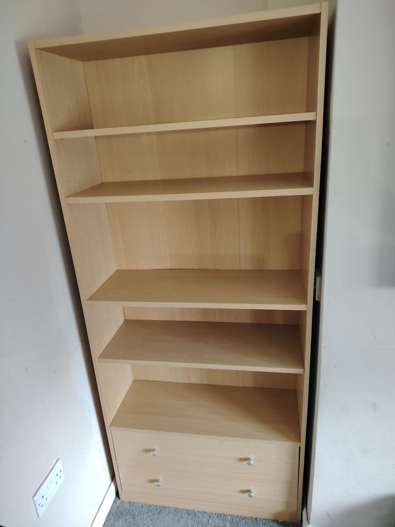 Bookshelf with drawers