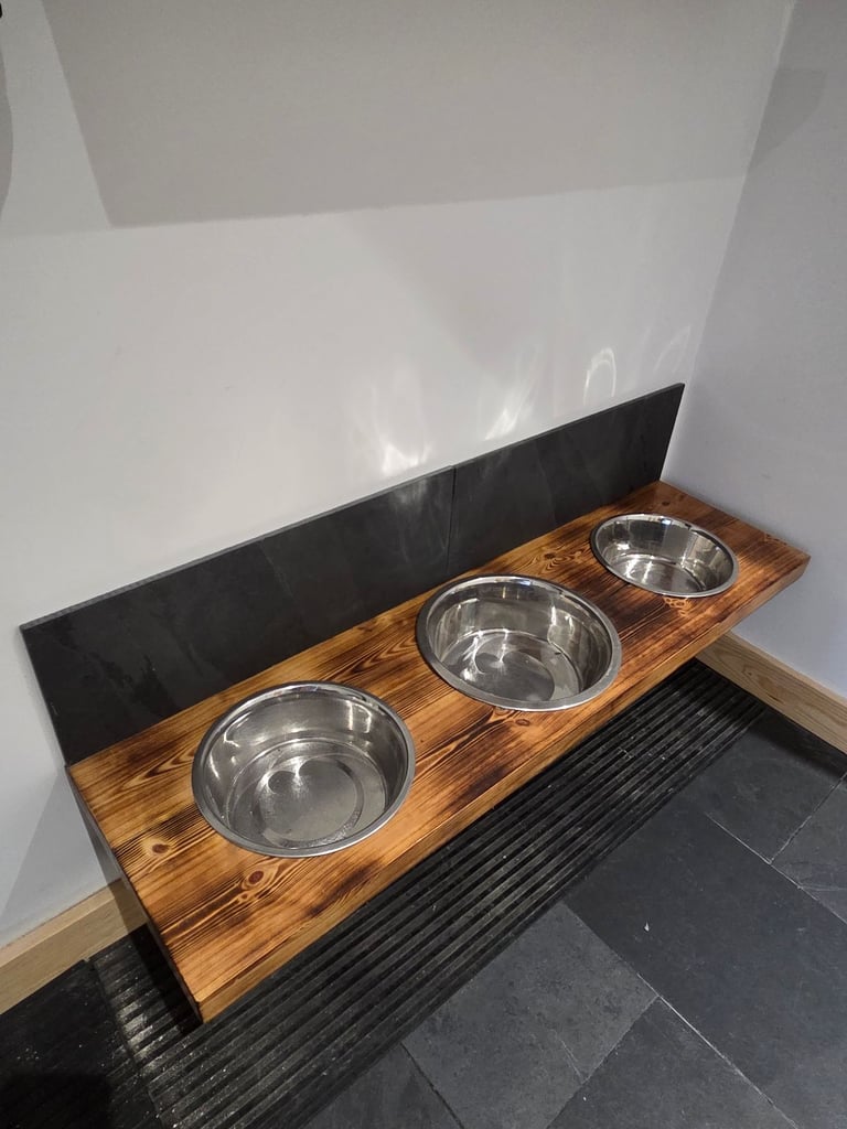 Large Breed Dog Bowl Shelf