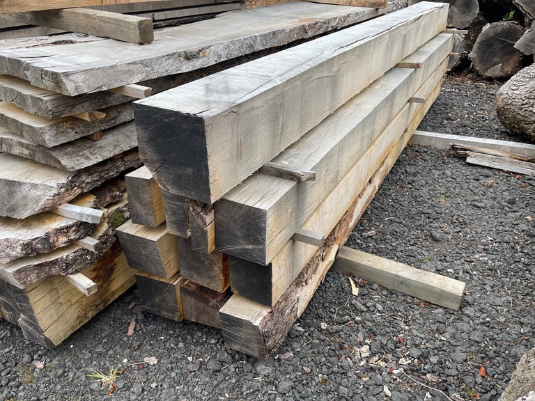image for Oak beams cut to order mantle piece wood slabs pergola gazebo timber 
