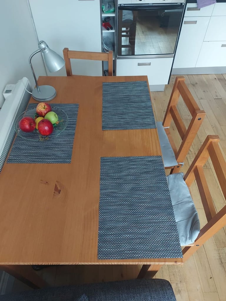 image for Folding table and 4 chairs