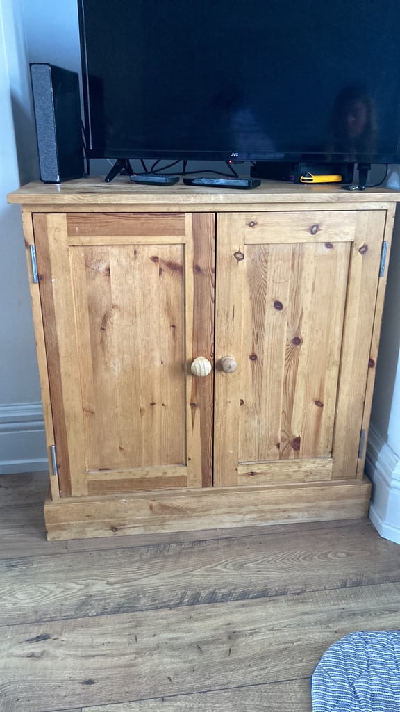 Solid pine TV cabinet 