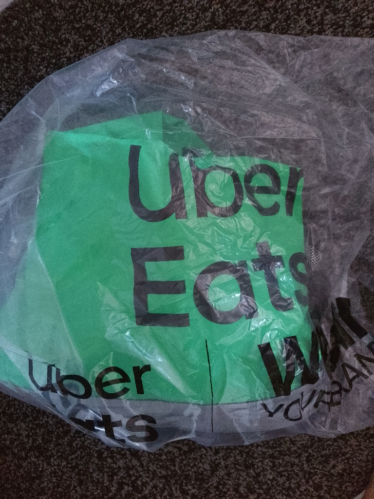 Full brand new Uber eats delivery jacket windproof, waterproof, warm Jacket 