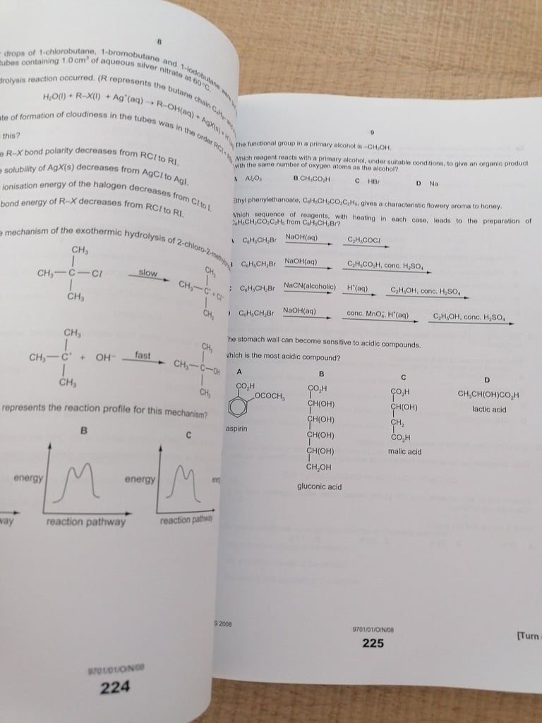 AS Level Biology and Chemiatry Practice Papers