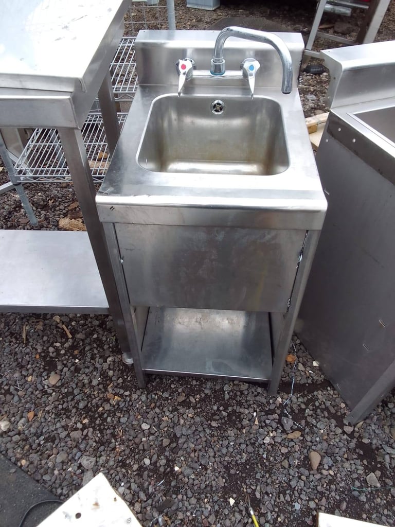 Catering equipment commercial stainless Steel sinks hand wash restaurant kitchen trailer items 