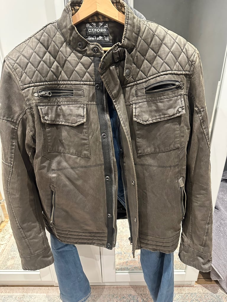 Oxford Hardy Leather Motorcycle Jacket 2XL