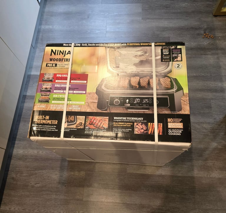 image for Ninja Woodfire Pro XL Electric BBQ Grill & Smoker OG850UK