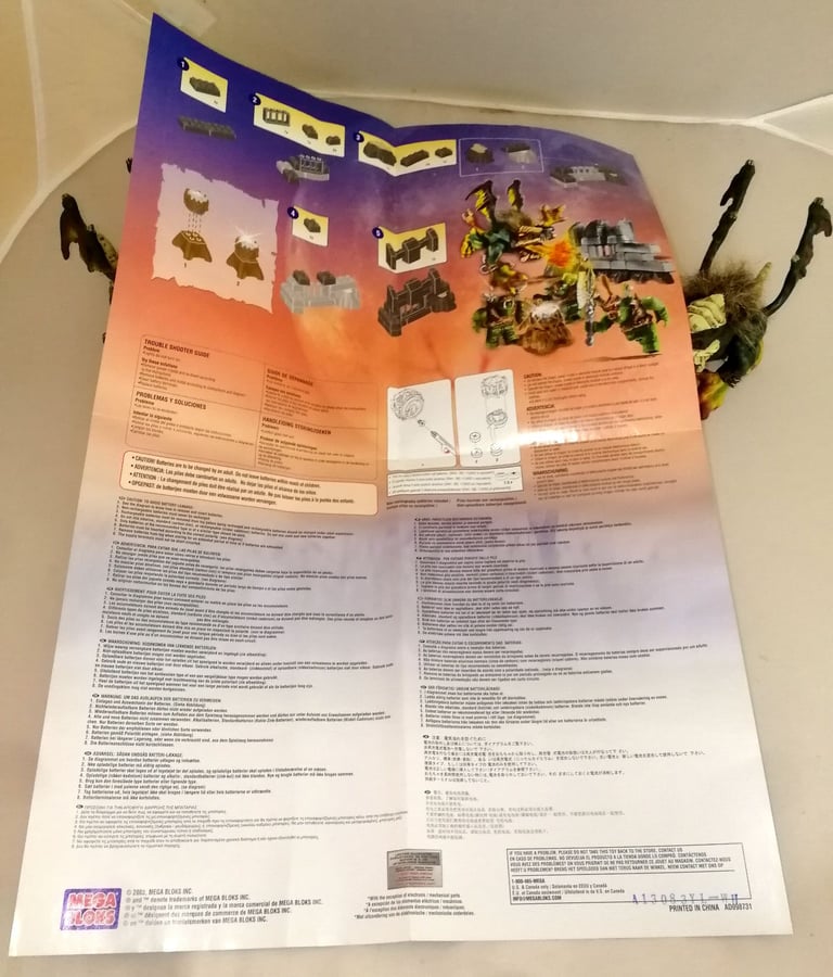 Mega Bloks Dragons Krystal Wars 9873 Vorgan Attack With Extra Vorgan Figure