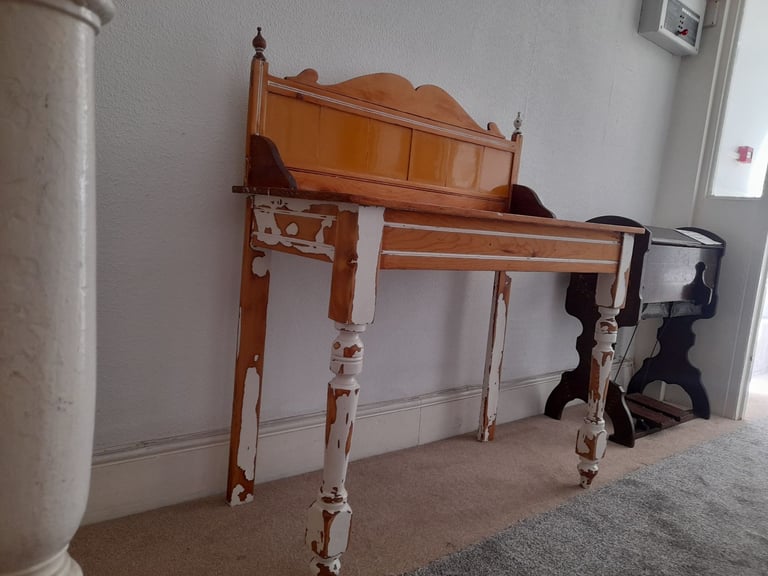 Beautiful antique Wash Stand / Console  with tiles