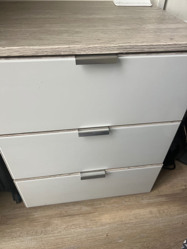 GREY BEDSIDE DRAWER - MUST GO ASAP