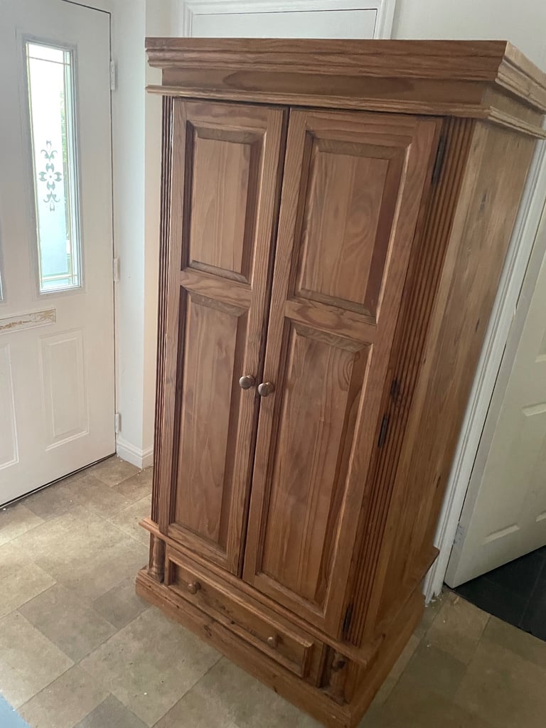 image for Rustic pine wardrobe 