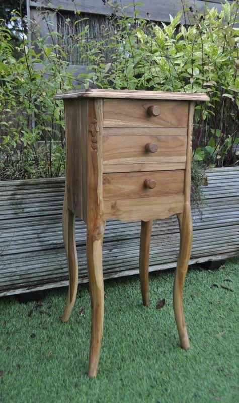 image for French inspired lamp chest, bedside cabinet