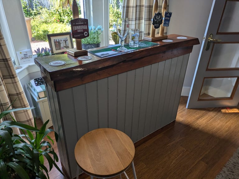 image for Home Bar + Bar Stool / Shelve REDUCED PRICE