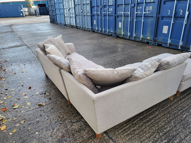 Beige corner sofa, free delivery 