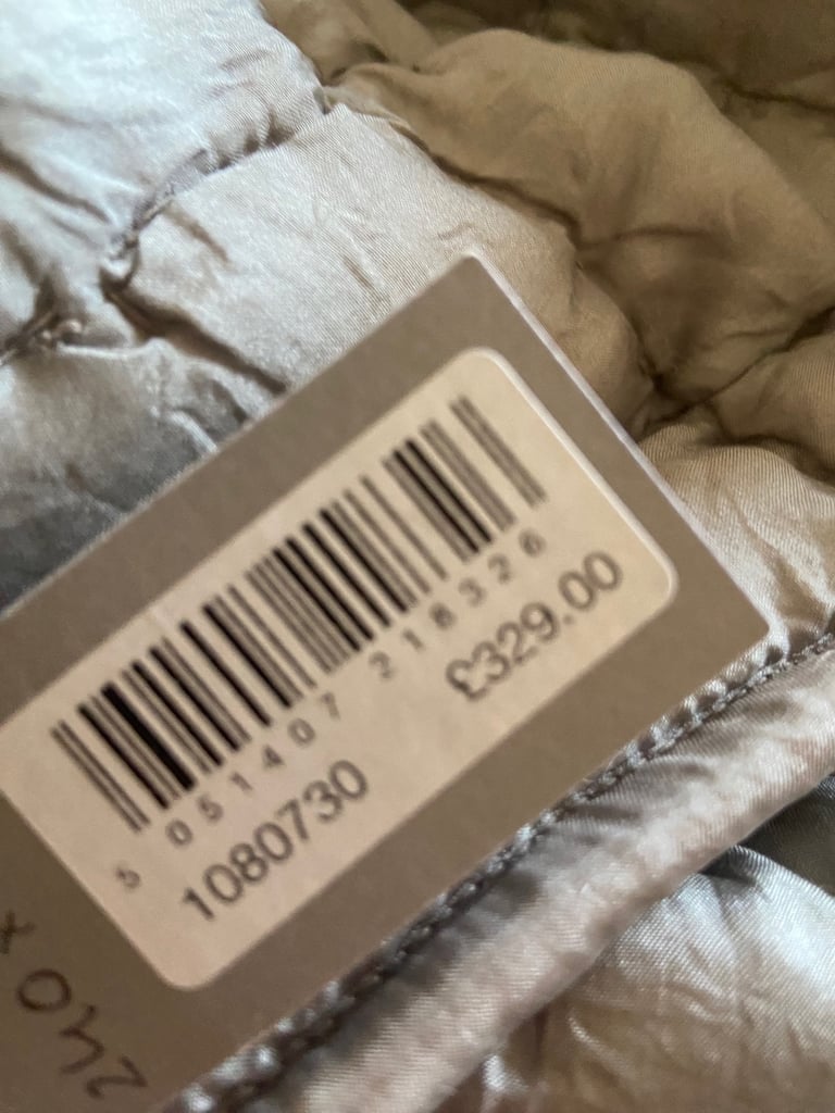100% Grey silk bedspread Heals