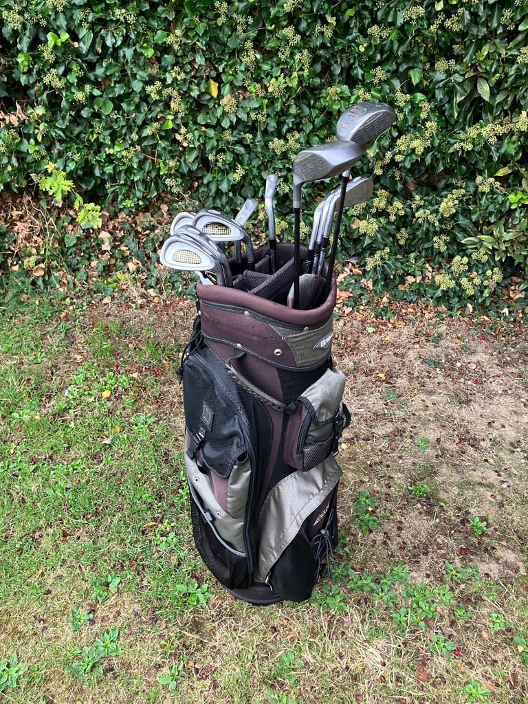 image for Men’s Golf Clubs Ideal Starter set Progen Woods Vantage Irons Fazer Putter Wilson Cart Bag 