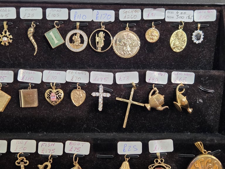 image for 9ct gold charms pendants
