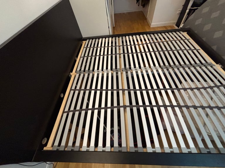 image for MALM (Ikea) Super King (180cm x 200cm) Bed Frame with LÖNSET Slatted bed base