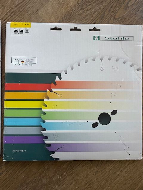 Two Stehle 350 x 30mm x 3.5mm x 24 Tooth TCT Circular Saw Blade Packs