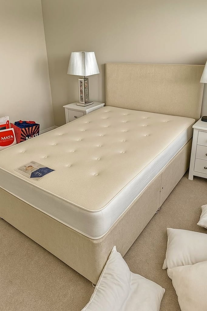 image for Go ASAP !! Small Double Bed With Mattress - Fast delivery 