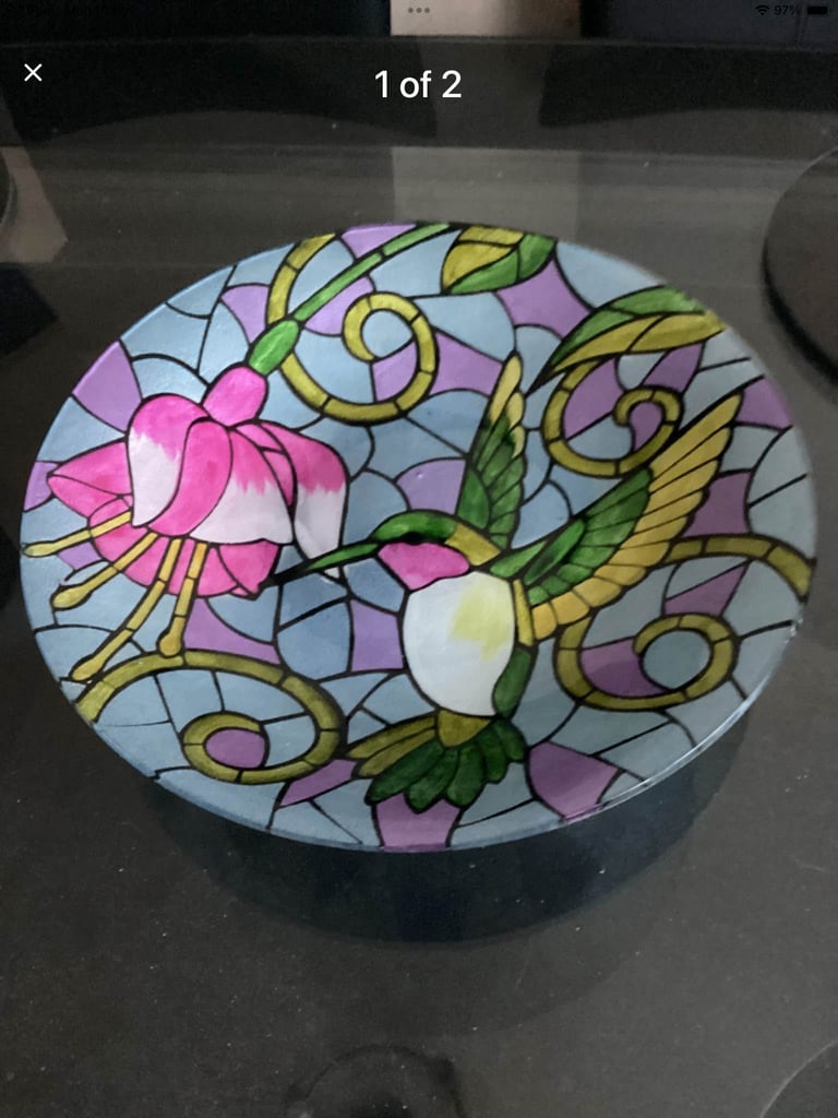 image for Large decorative fruit bowl