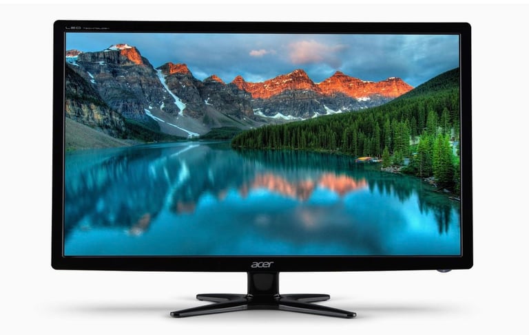 Monitor Slim 24inch Acer HD Widescreen Led,HDMI,DVI,VGA New Looking