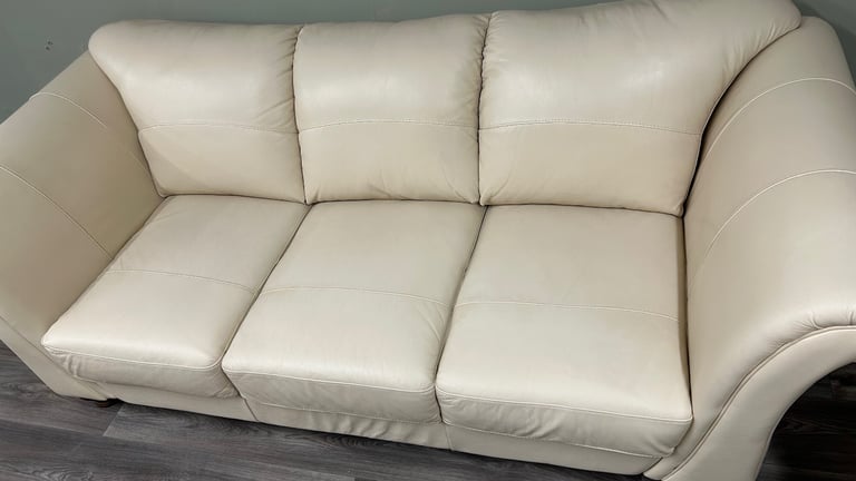 Real leather DFS sofa & chair 