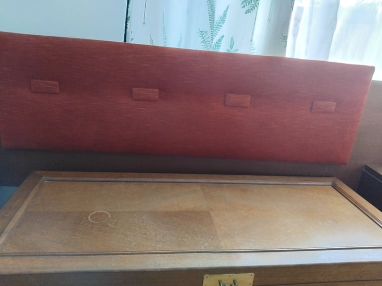 Double Bed Headboard with 2 Bedside Drawers