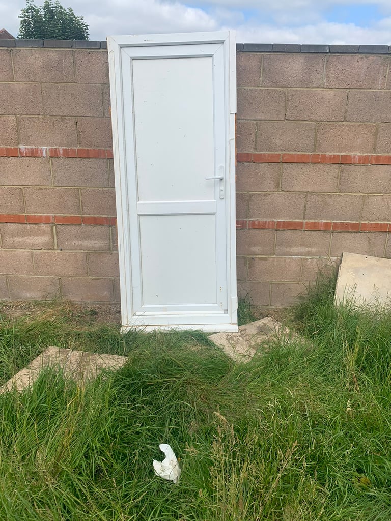 White Door with Frame
