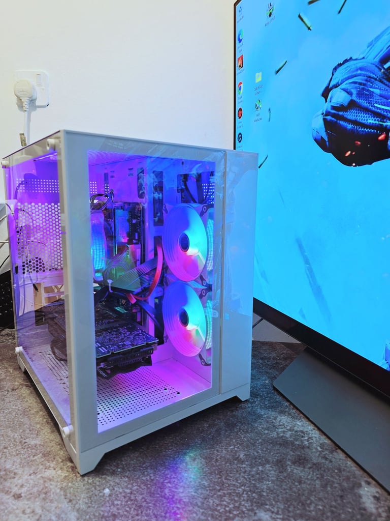 REDUCED CUBE Gaming PC, RTX 2070 SUPER,core i5 gen 10, 2.3GHz,16GB RAM,256GB SSD+1TB HDD