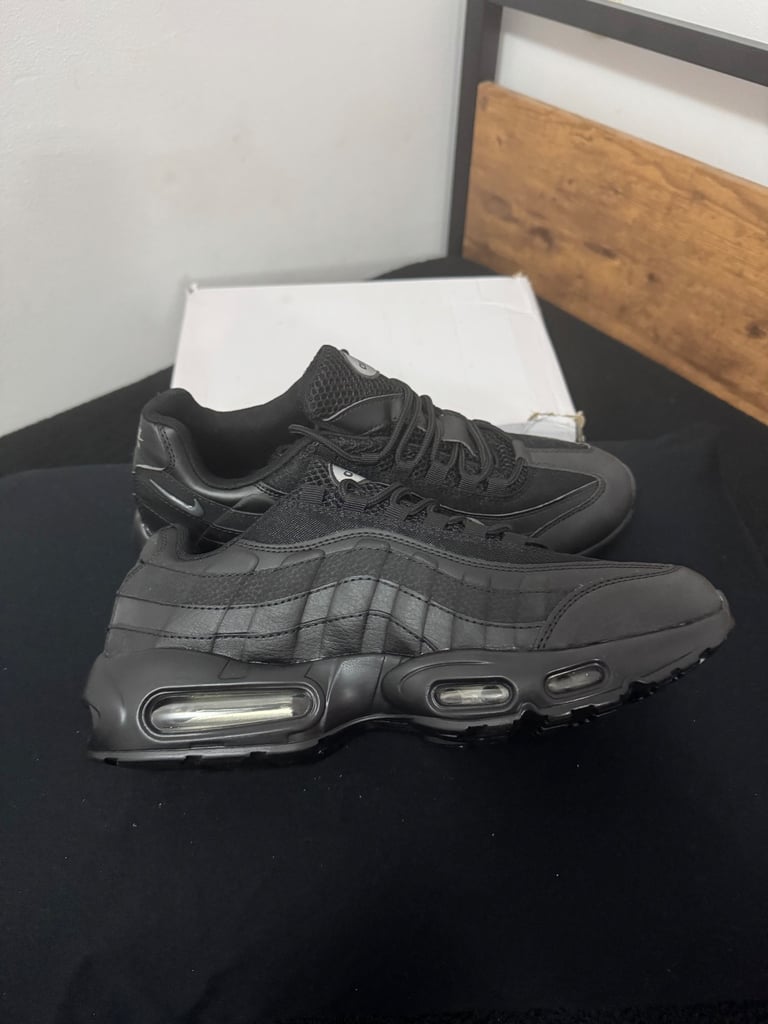 image for Brand New, Nike 95’s, All Black, Size 9.