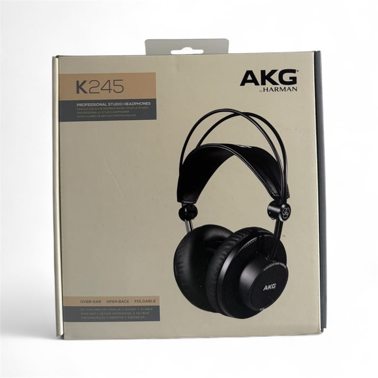 image for AKG K245 Pro Studio Over-Ear Headphones Black, Oval Closed-Back