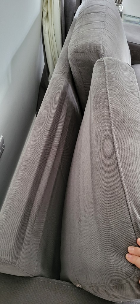 Luxury Designer Grey Textured Velvet 3 seater sofa, Made in Italy, (2 AVAILABLE) New Trend Concepts