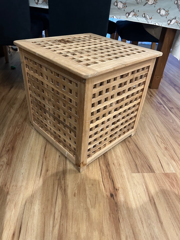 image for IKEA HOL wooden storage box