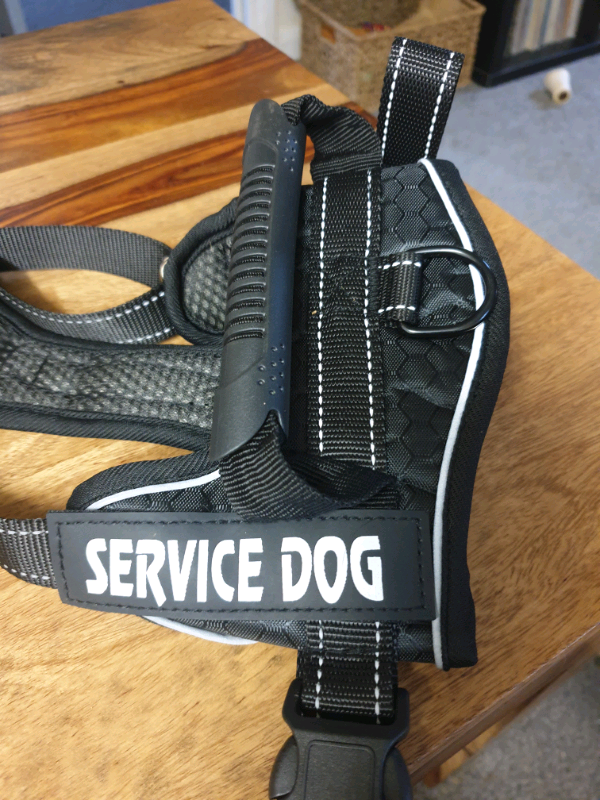Breathable Harness for Service Dog | Adjustable No-Pull Vest Size M