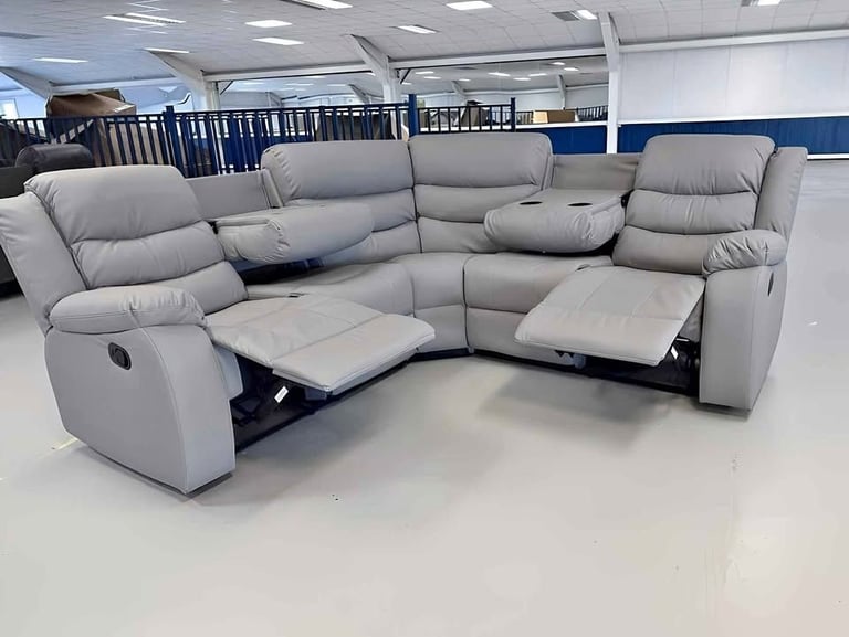 image for Brand New Leather Roma Recliner 3+2 Seater & Corner Sofa >> 35% Off >> Order Now >> Today Delivery